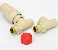 Комплект подкл. радиатора прямой  1/2"х1/2" Vario ROYAL песочный