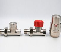 Комплект подкл. радиатора прямой 1/2"х1/2" Vario ROYAL шлифованный никель 