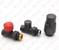 Комплект подкл. радиатора прямой 1/2"х1/2" Vario ROYAL графит структурный 