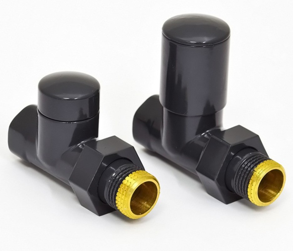 Комплект прямой Swing 1/2"х1/2" Антрацит/Графит глянцевый 