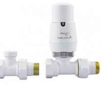 Комплект подкл. радиатора 1/2"х1/2" Vario Elegant прямой белый